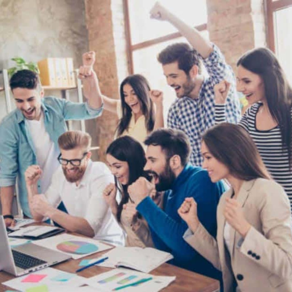 Avoid these types of inexplicably excited people stock photos