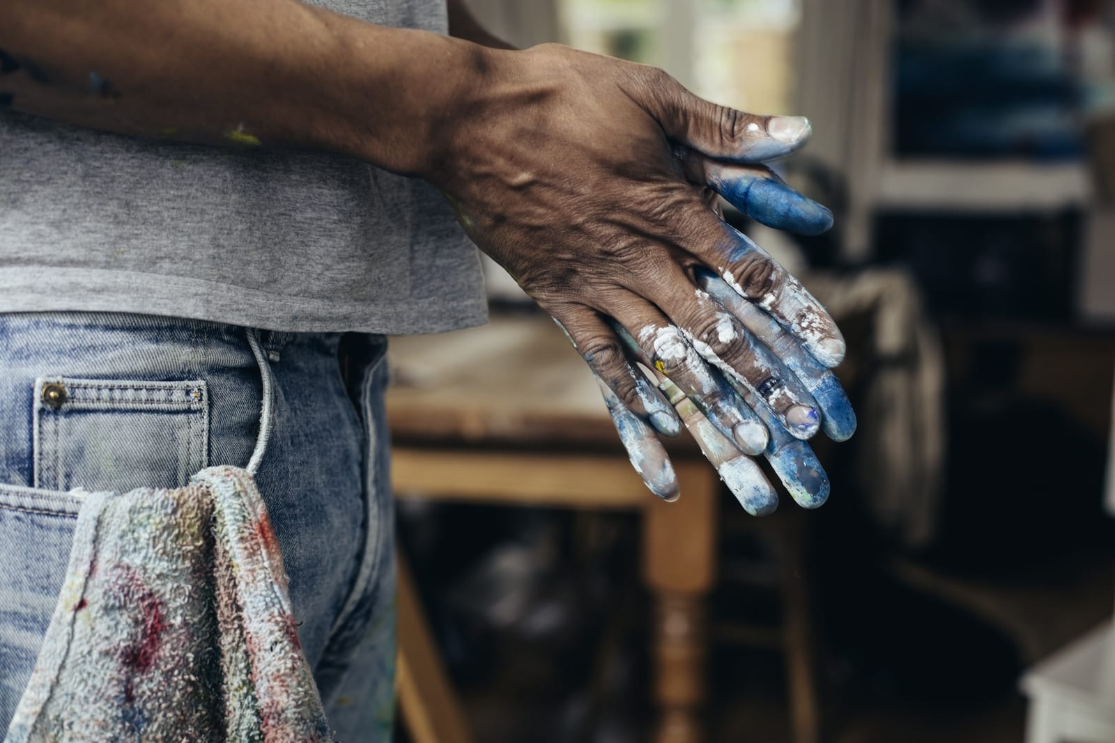 Man painting